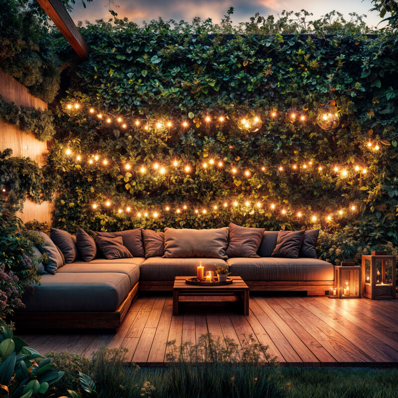 foto del prodotto efectoled ghirlanda luci esterne easyfit 12vac con 10 lampadine 5.65m 2700k bianco caldo