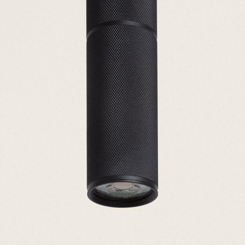 foto del prodotto efectoled lampada a sospensione alluminio breixo 4 faretti nero