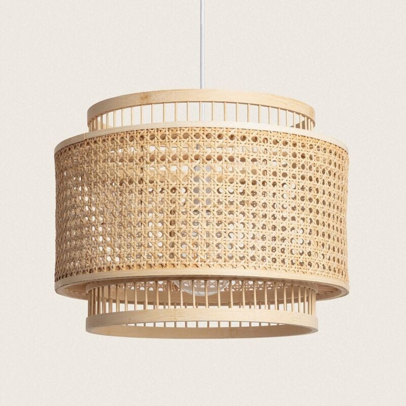 foto del prodotto efectoled lampada a sospensione bamb bangkal naturale