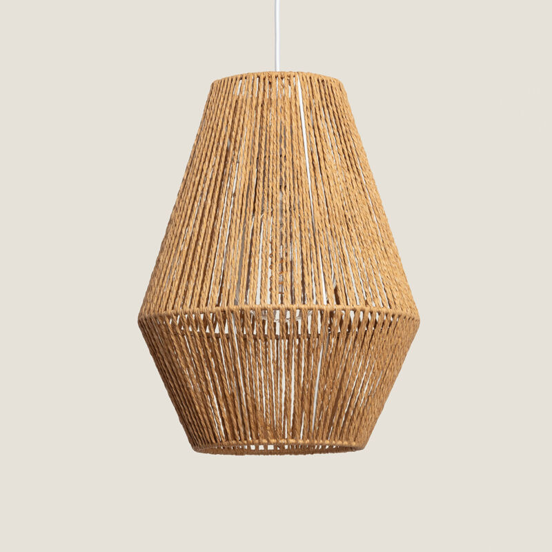 foto del prodotto efectoled lampada a sospensione carta intrecciata trilla naturale