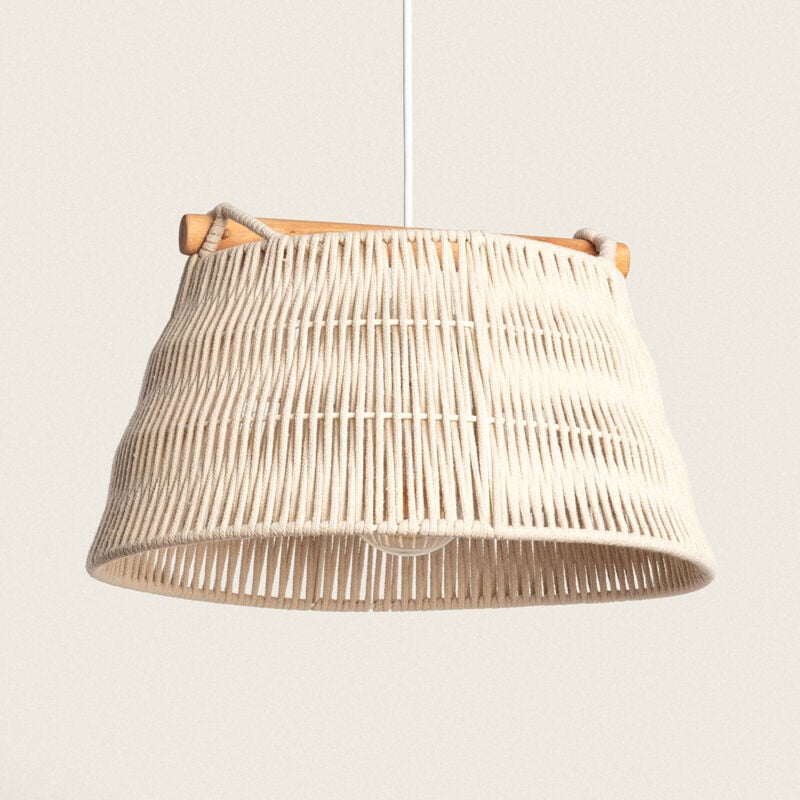foto del prodotto efectoled lampada a sospensione corda nerine beige