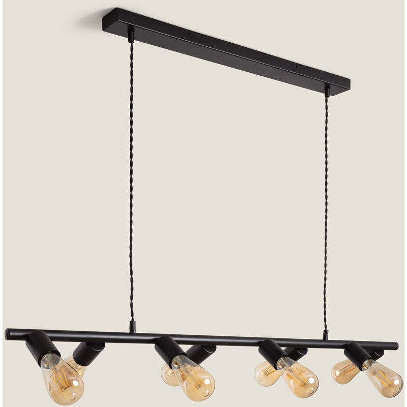 foto del prodotto efectoled lampada a sospensione in metallo garland nero