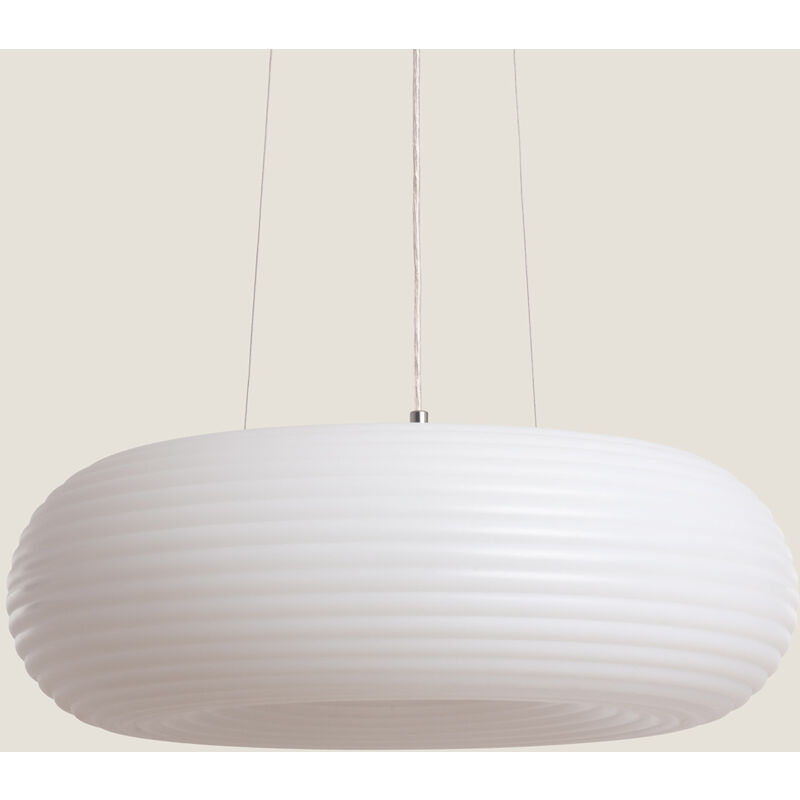 foto del prodotto efectoled lampada a sospensione led 48w metallo 500 mm junai bianco