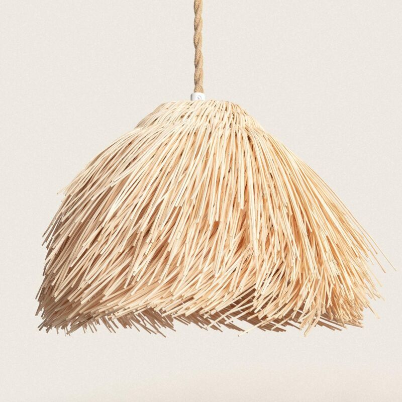 foto del prodotto efectoled lampada a sospensione rattan bungarby naturale