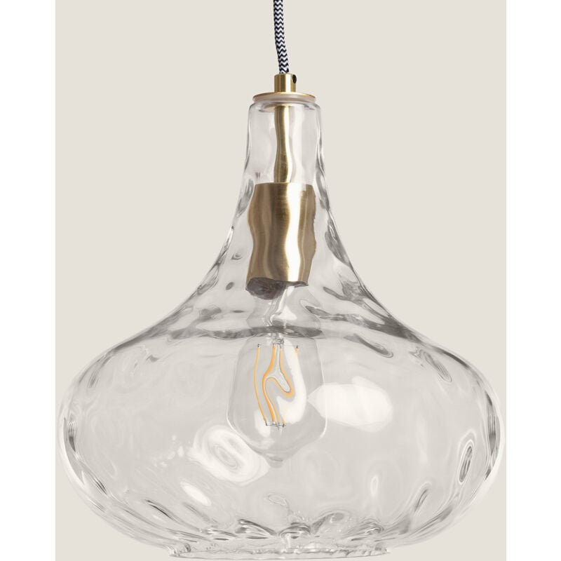 foto del prodotto efectoled lampada a sospensione vetro tassel trasparente
