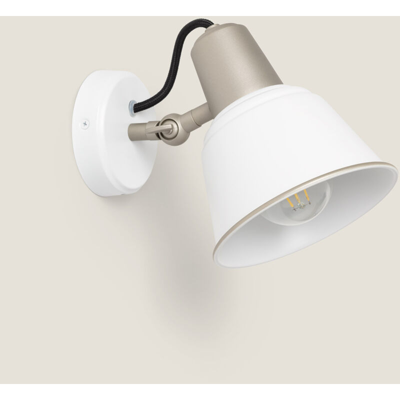 foto del prodotto efectoled lampada da parete bagno metallo birzay bianco