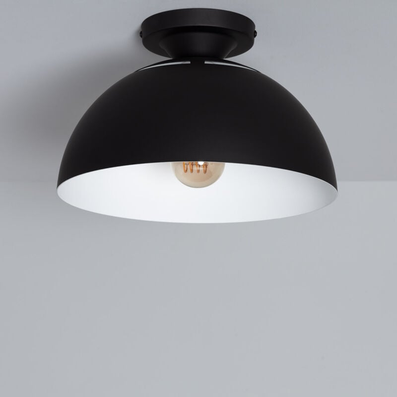 foto del prodotto efectoled lampada da soffitto alluminio dem ter nero