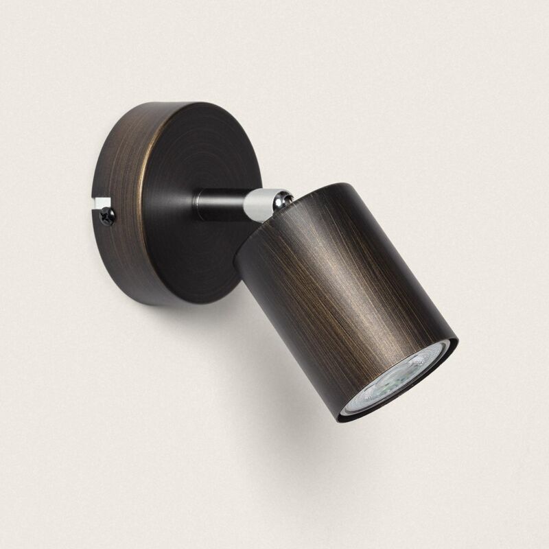 foto del prodotto efectoled lampada da soffitto circolare orientabile metallo 1 lampada whitstable bronzo