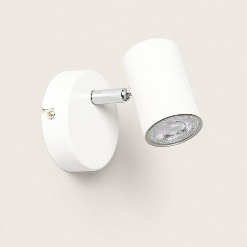 foto del prodotto efectoled lampada da soffitto orientabile metallo 1 faretto wuedy bianco