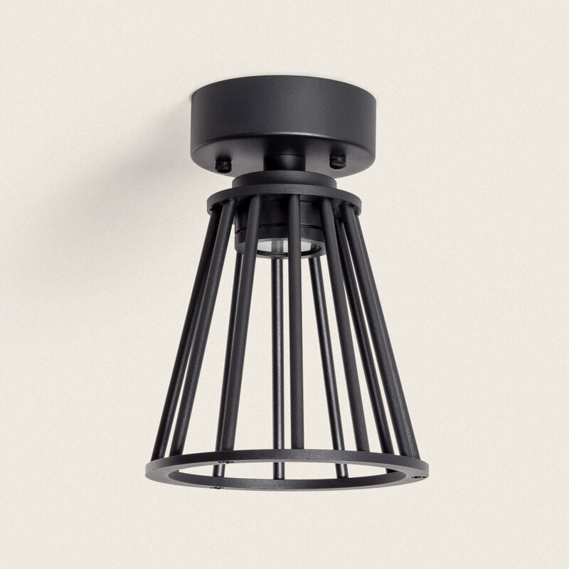 foto del prodotto efectoled lampada da soffitto per esterni led 6w alluminio bradda nero