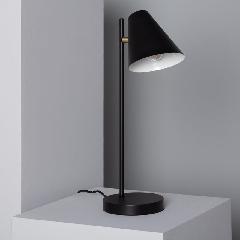 foto del prodotto efectoled lampada da tavolo in metallo bowery nero