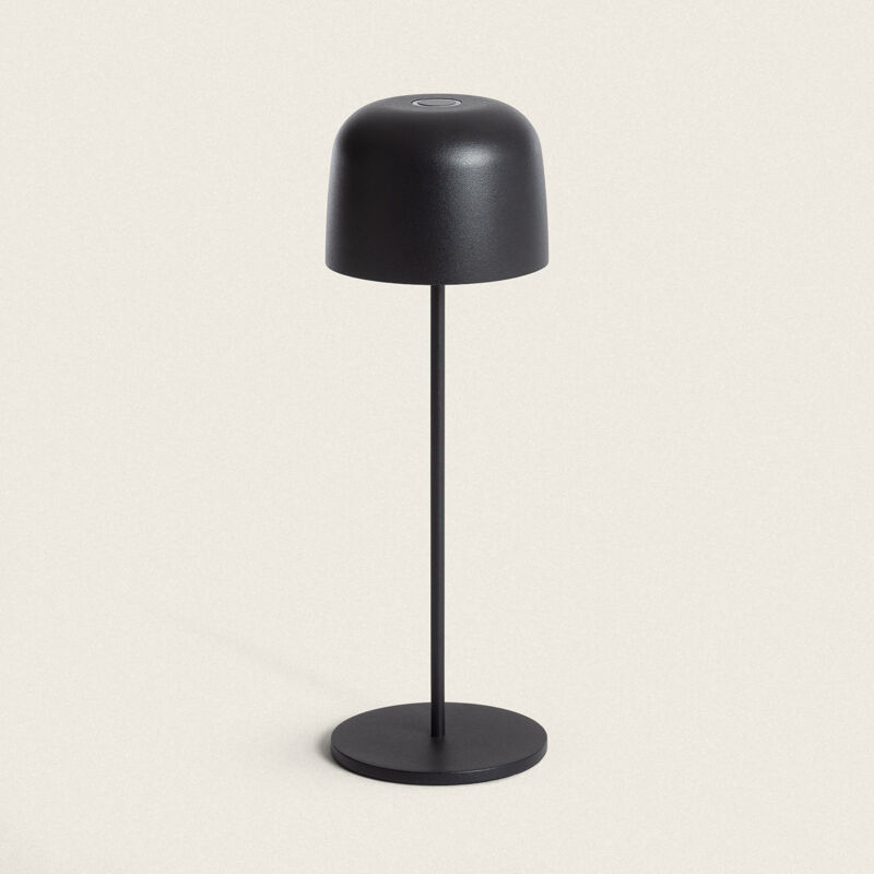 foto del prodotto efectoled lampada da tavolo led 1.2 w portatile per esterni alluminio con batteria ricaricabile wink nero