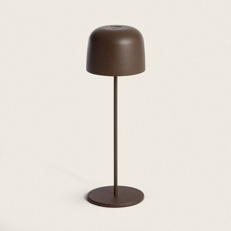 foto del prodotto efectoled lampada da tavolo led 1.2 w portatile per esterni alluminio con batteria ricaricabile wink ossido