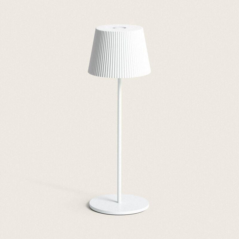 foto del prodotto efectoled lampada da tavolo led 1.2 w portatile per esterno alluminio con batteria ricaricabile willox bianco