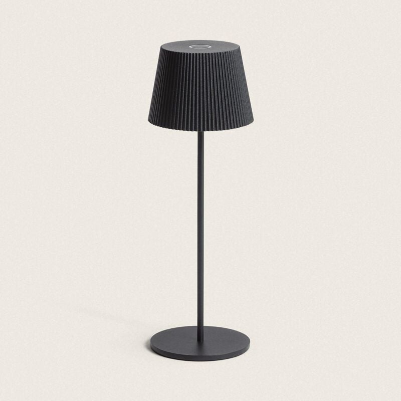 foto del prodotto efectoled lampada da tavolo led 1.2 w portatile per esterno alluminio con batteria ricaricabile willox nero