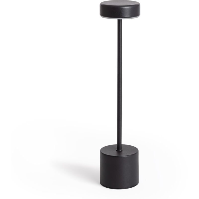 foto del prodotto efectoled lampada da tavolo led 2w portatile con batteria usb ricaricabile zimba nero
