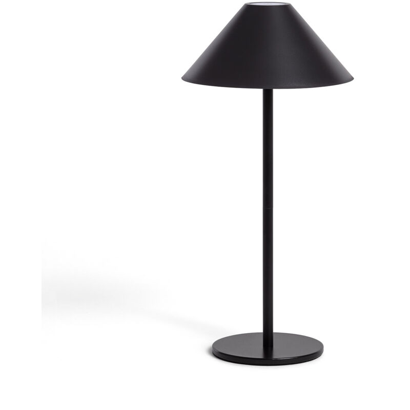 foto del prodotto efectoled lampada da tavolo led 3w portatile kivuli per esterni con batteria usb ricaricabile nero