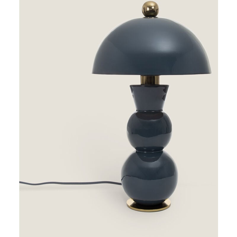 foto del prodotto efectoled lampada da tavolo metallo onkar azzurro