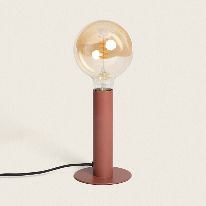 foto del prodotto efectoled lampada da tavolo metallo rovia marrone
