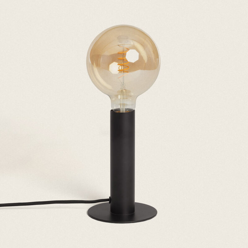 foto del prodotto efectoled lampada da tavolo metallo rovia nero