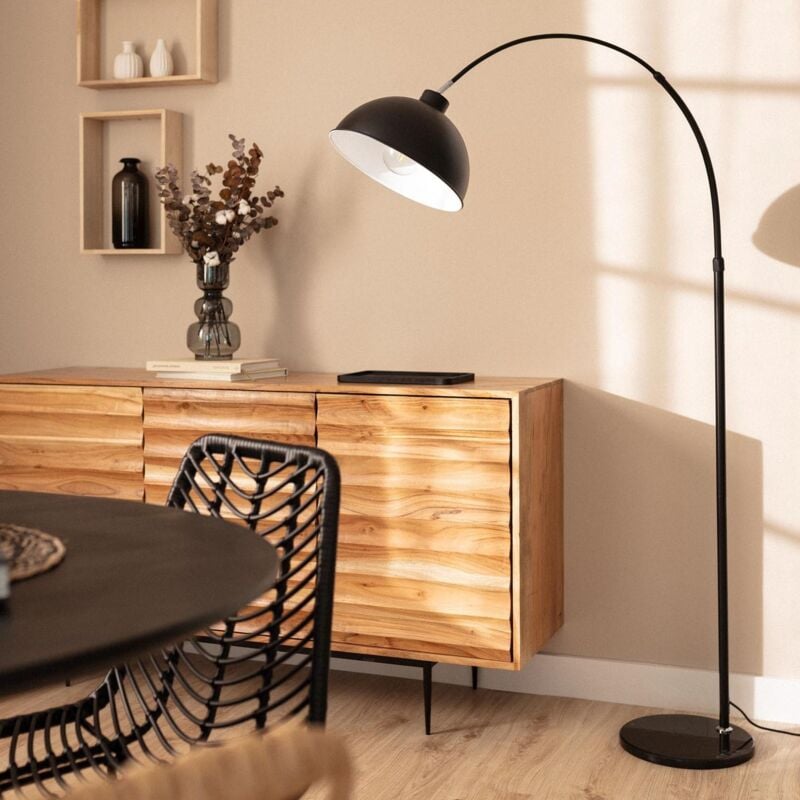 foto del prodotto efectoled lampada da terra in alluminio maisie nero