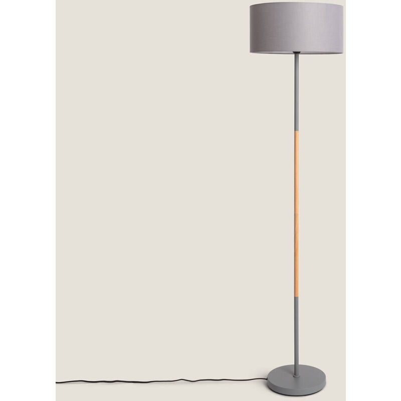 foto del prodotto efectoled lampada da terra in metallo wi fi regolabile silinda grigio