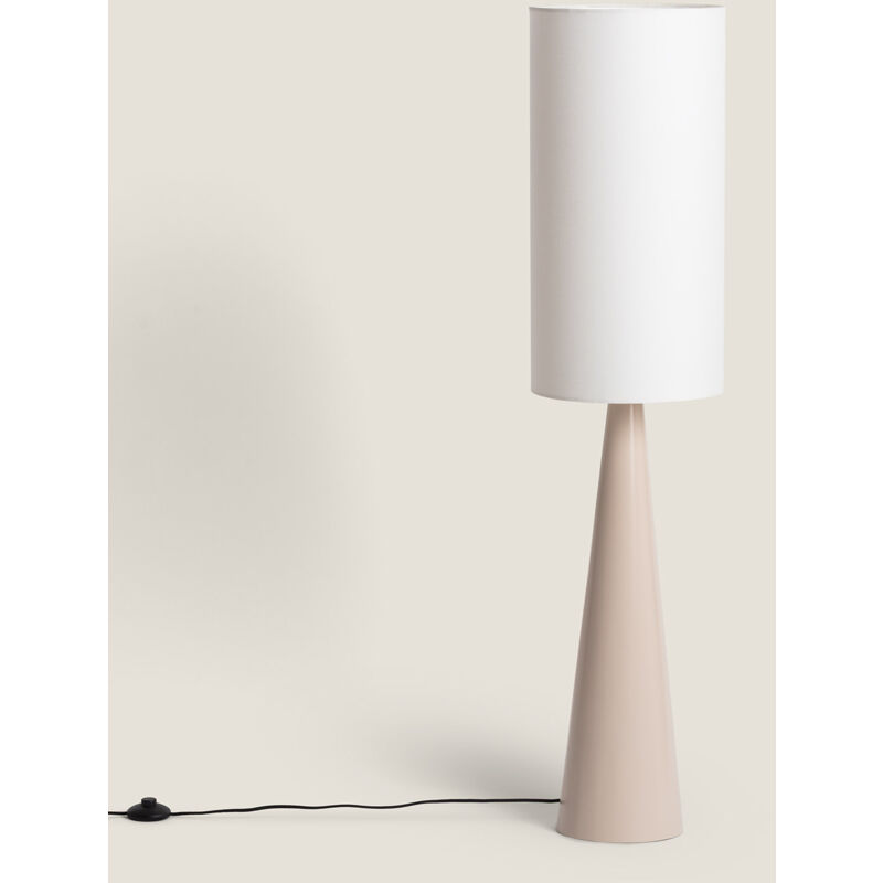 foto del prodotto efectoled lampada da terra metallo cambaca beige