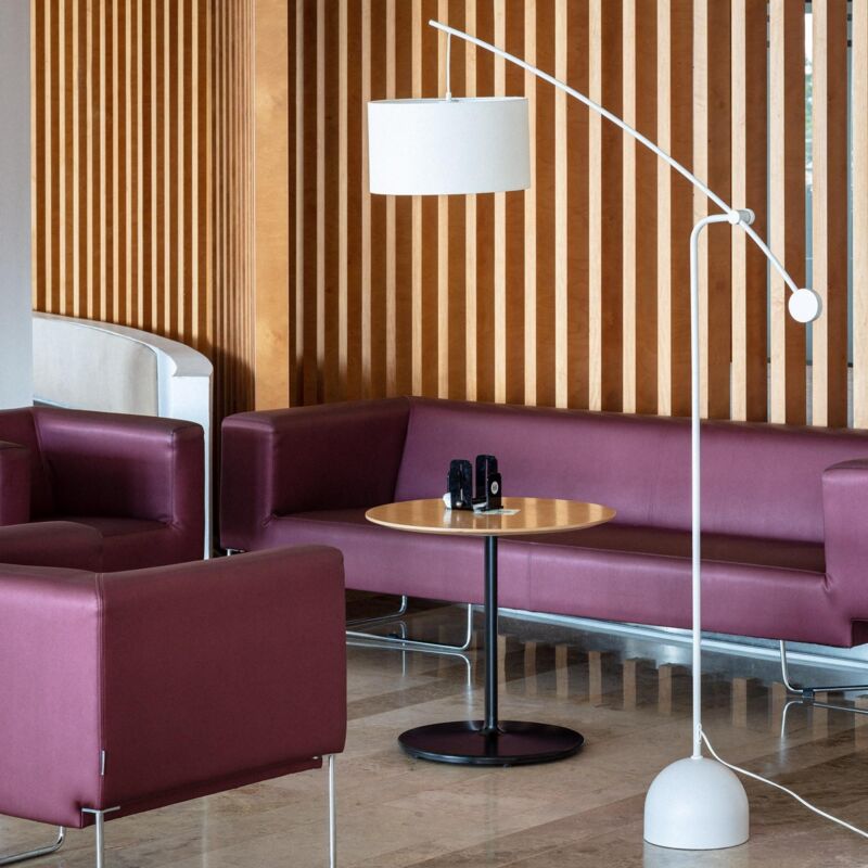 foto del prodotto efectoled lampada da terra metallo meetkunde bianco