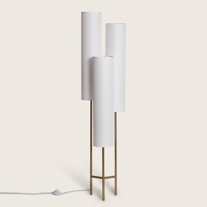 foto del prodotto efectoled lampada da terra metallo senza bianco