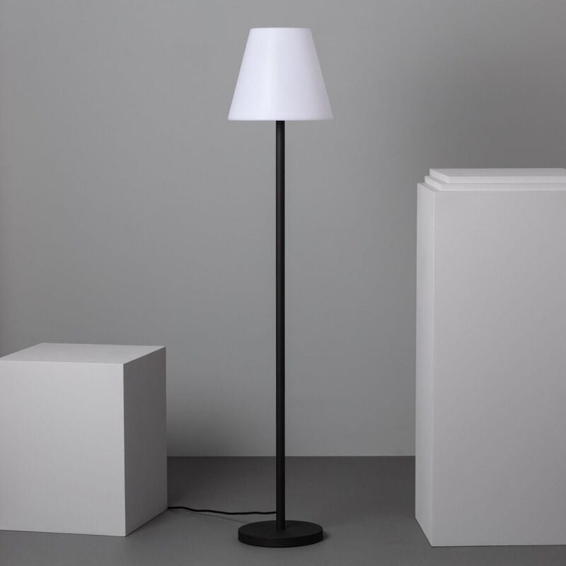 foto del prodotto efectoled lampada da terra per esterni alluminio maipo nero