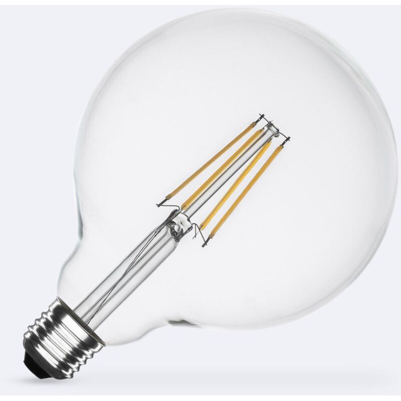 foto del prodotto efectoled lampadina filamento led e27 8w 1055 lm g125 bianco caldo no flicker 2700k