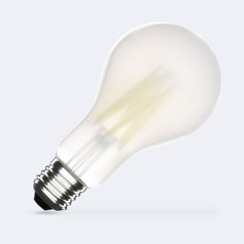 foto del prodotto efectoled - lampadina led filamento e27 7.3w 1535 lm a70 opale classe a bianco freddo no flicker 6500k