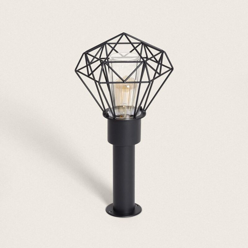 foto del prodotto efectoled lampioncino da esterni 50cm acciaio inox niamey nero