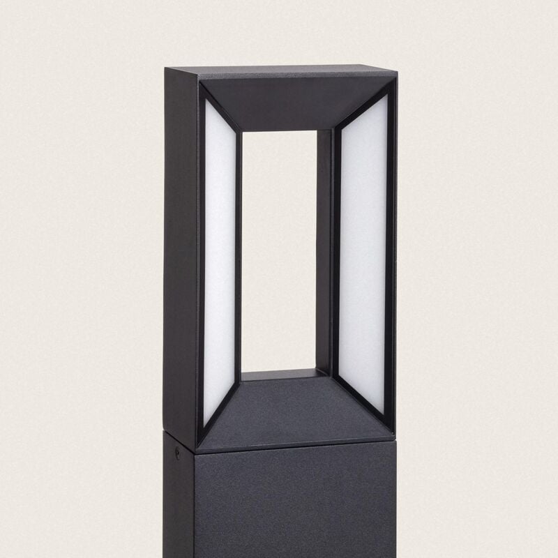 foto del prodotto efectoled lampioncino per esterni led 50cm 2x6w alluminio trimel nero nero