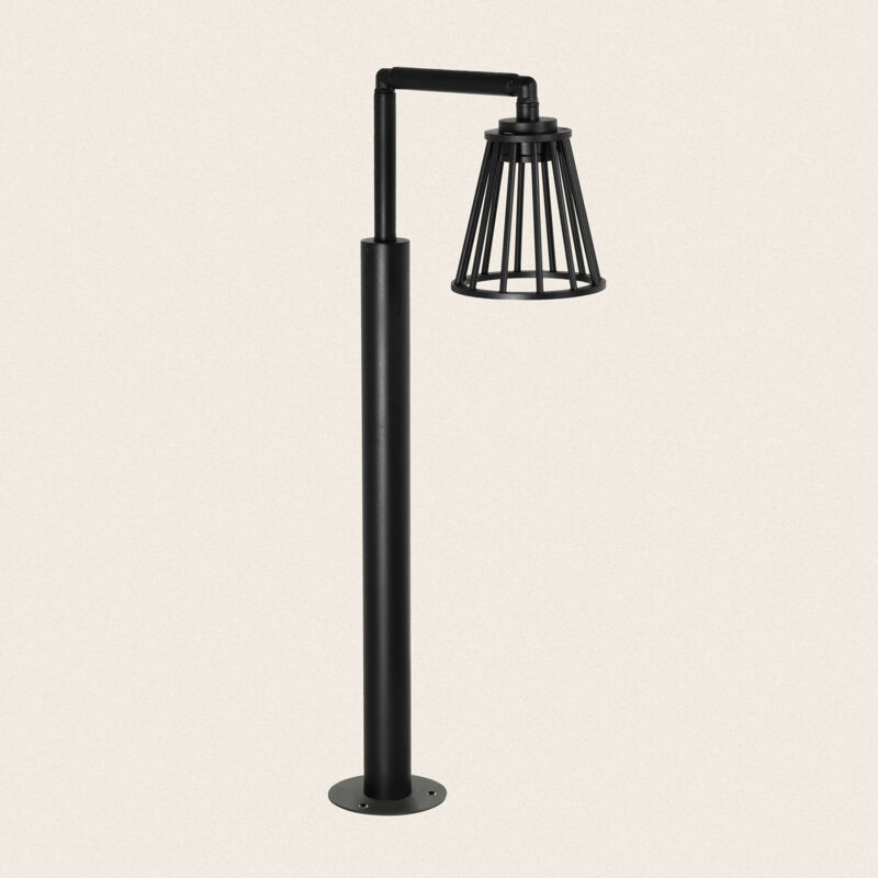 foto del prodotto efectoled lampioncino per esterni led 6w 95cm alluminio bradda nero