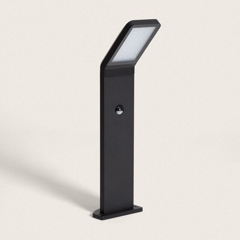 foto del prodotto efectoled lampioncino per esterni led 9.5w 50cm alluminio con sensore di movimento legacy nero
