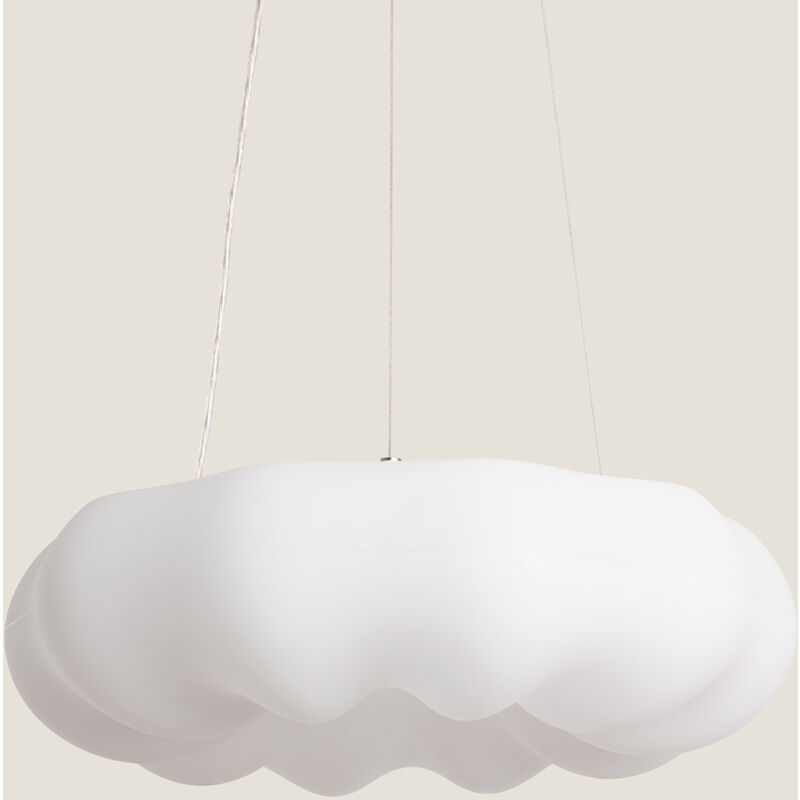 foto del prodotto efectoled luce a sospensione led 36w metallo 450 mm tarby bianco
