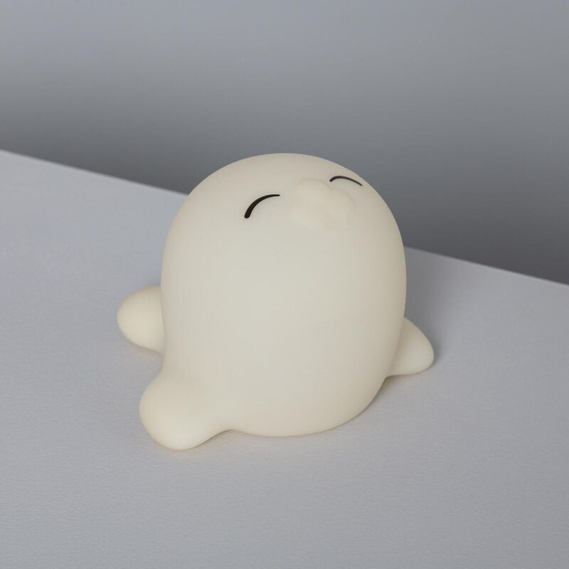 foto del prodotto efectoled luce notturna per bambini led foca rgb silicone ip67 rgb