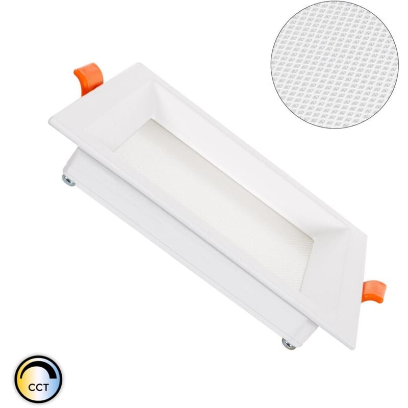 foto del prodotto efectoled pannello downlight led 10w quadrata cct microprismatica lifud foro 110x110 mm no flicker cct