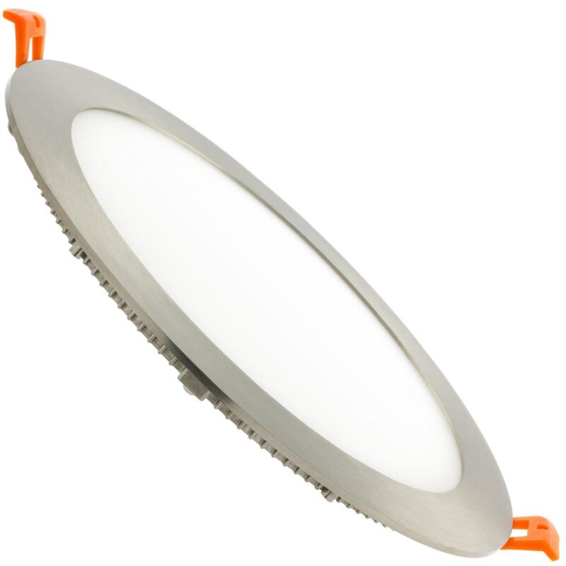 foto del prodotto efectoled pannello downlight led 15w circolare superslim foro 170 mm argento bianco freddo 6000k