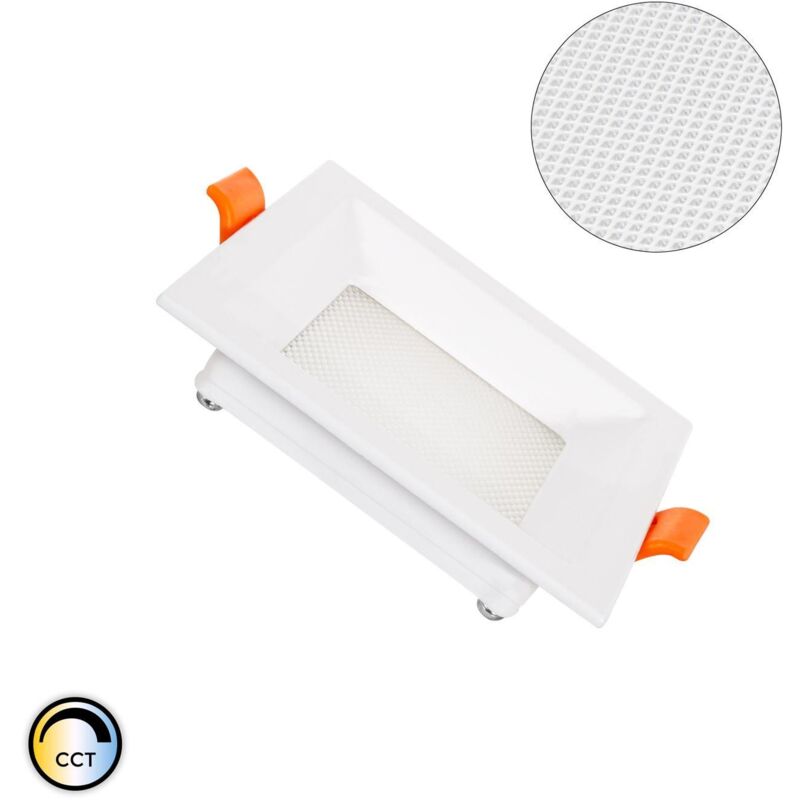 foto del prodotto efectoled pannello downlight led 7w quadrata cct microprismatica lifud foro 75x75 mm no flicker cct