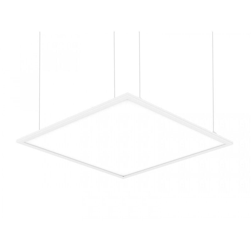 foto del prodotto efectoled pannello led 60x60 cm 40w 4000lm microprismatico ugr17 lifud kit di sospensione bianco caldo individuale 3000k lifud