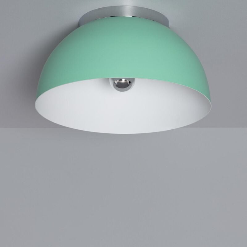 foto del prodotto efectoled plafoniera circolare alluminio 305 mm bosco silver verde celadon