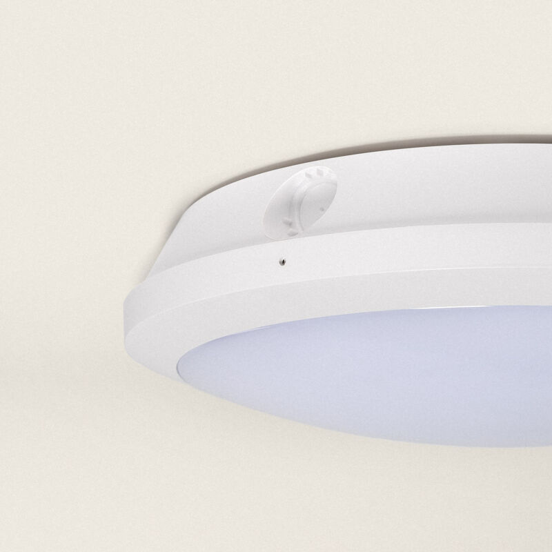 foto del prodotto efectoled plafoniera led 11 17w 300 mm da esterno circolare tdc con rilevatore di movimento radar selezionabile caldo naturale freddo 