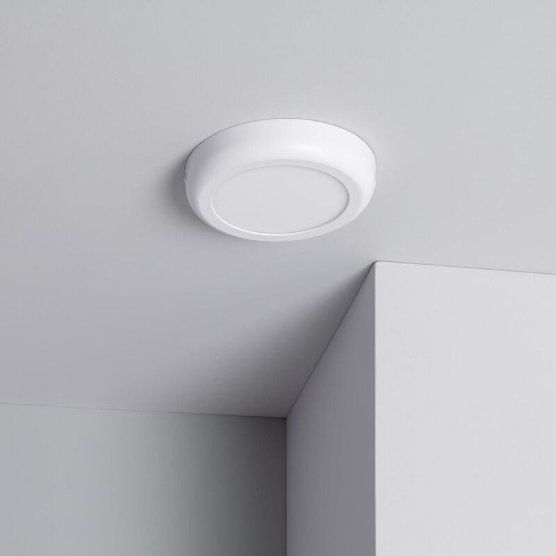 foto del prodotto efectoled plafoniera led 12w circolare metallo 170 mm design bianco bianco freddo 6000k