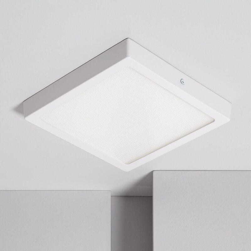 foto del prodotto efectoled plafoniera led 18w quadrata superslim cri90 microprismatica cct selezionabile ugr17 205x205 mm selezionabile caldo naturale freddo 