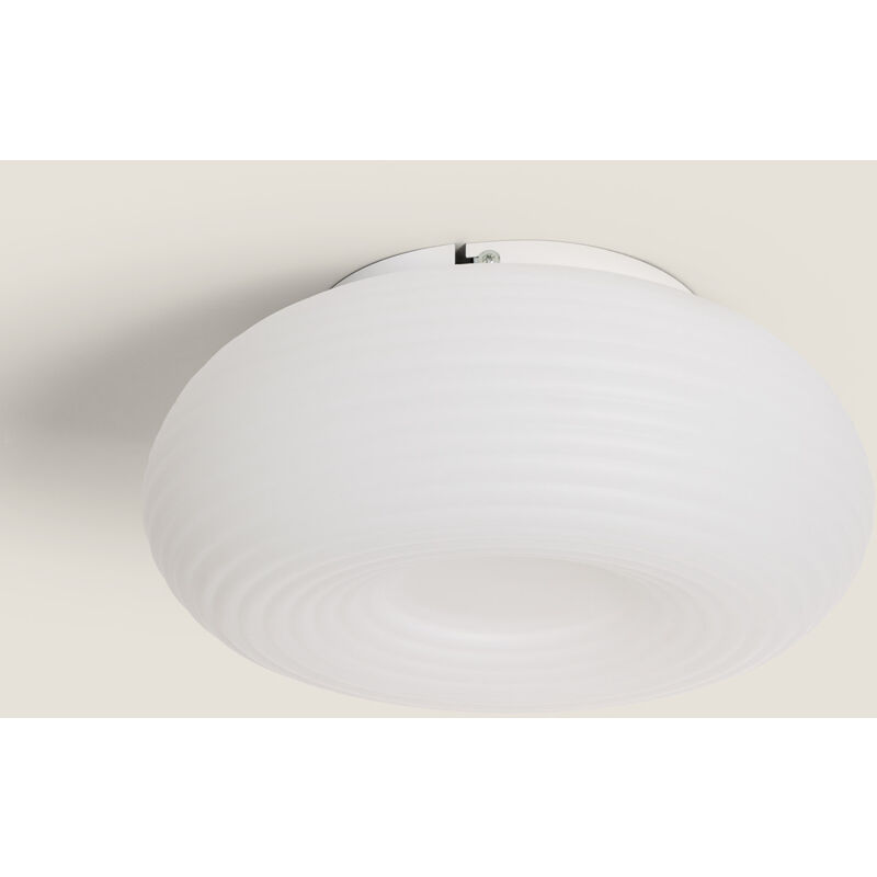 foto del prodotto efectoled plafoniera led 24w circolare metallo 350 mm junai bianco