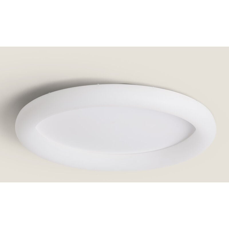 foto del prodotto efectoled plafoniera led 48w circolare metallo 500 mm irlava bianco