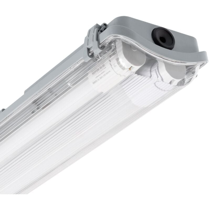 foto del prodotto efectoled plafoniera stagna con due tubi led 120cm ip65 bianco naturale no flicker 4000k