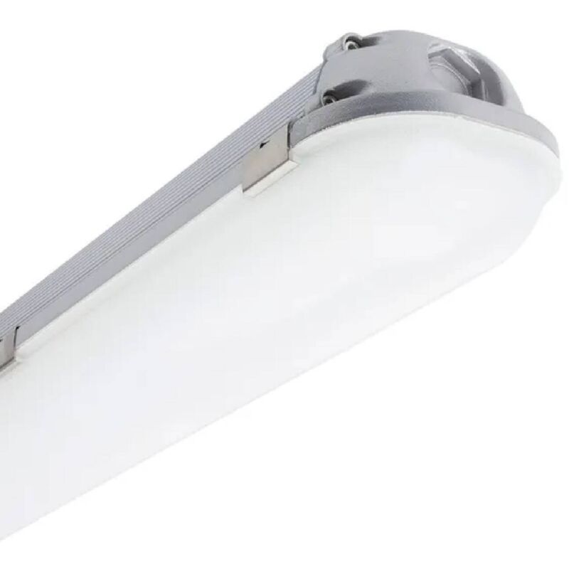 foto del prodotto efectoled plafoniera stagna led 120cm 40w ip65 alluminio bianco naturale 4000k
